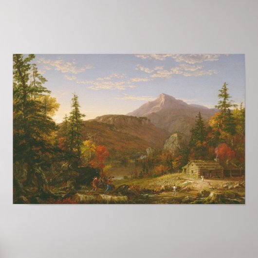 The Hunter's Return (1845) — Thomas Cole ポスター (正面)