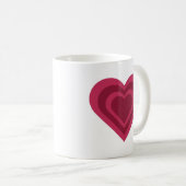 The hypnotising heart mug  コーヒーマグカップ (正面右)