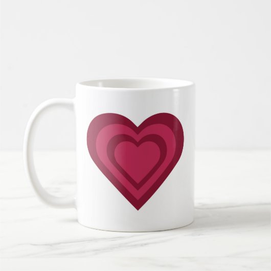 The hypnotising heart mug  コーヒーマグカップ (左)