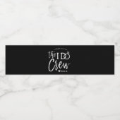 The I Do Crew | 結婚式のウェディングパーティーギフト ペットボトルラベル (シングルラベル)