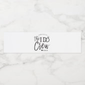 The I Do Crew | 結婚式のウェルカムギフト ペットボトルラベル (シングルラベル)