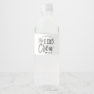 The I Do Crew 結婚式のウェルカムギフト ペットボトルラベル