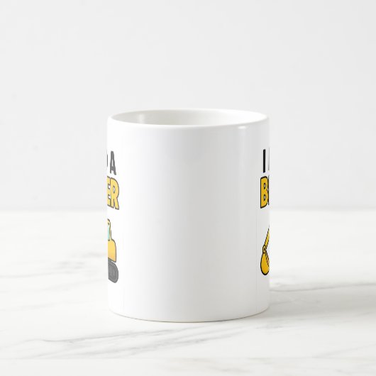 The 'I need a bigger digger' mug コーヒーマグカップ (中央)