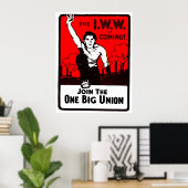 The I.W.W. -プリント ポスター (ホームオフィス)