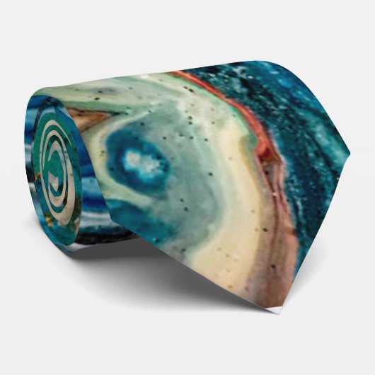 The Ice and The Fish abstract painting  ネクタイ (ロール)