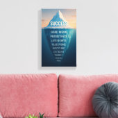 The Iceberg of Success キャンバスプリント (インサイチュ (リビング))