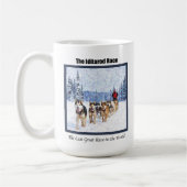 The Iditarod Race in Alaska コーヒーマグカップ (左)