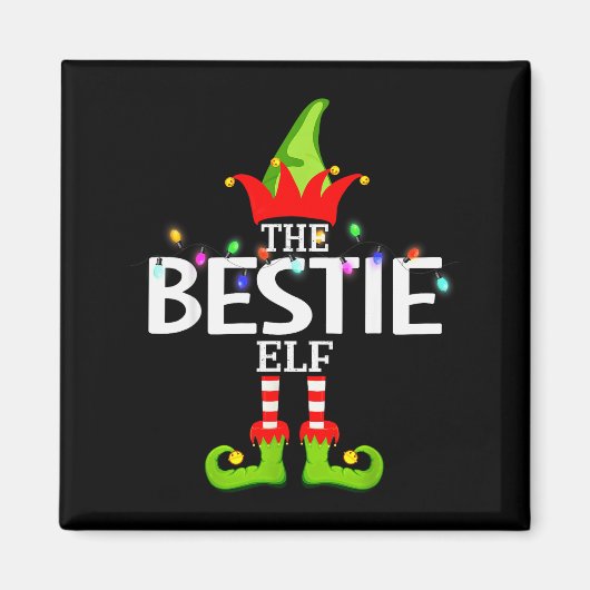 The Ie Elf Christmas Matching Pajamas  マグネット (正面)