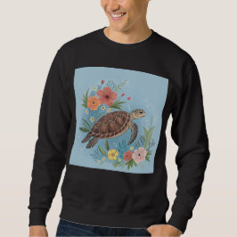 The illustration of a sea turtle スウェットシャツ