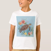 The illustration of a sea turtle tシャツ (正面)