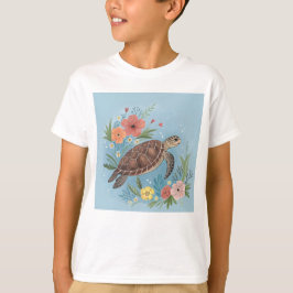 The illustration of a sea turtle tシャツ