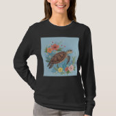 The illustration of a sea turtle tシャツ (正面)
