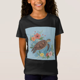 The illustration of a sea turtle tシャツ