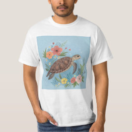 The illustration of a sea turtle tシャツ