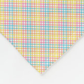 The image displays two panels showing a blanket フリースブランケット (角)