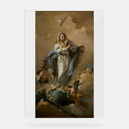 The Immaculate Conception by Giovanni Tiepolo アクリルサイン (正面)