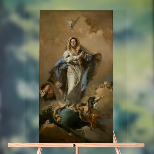 The Immaculate Conception by Giovanni Tiepolo アクリルサイン (ニュートラル)