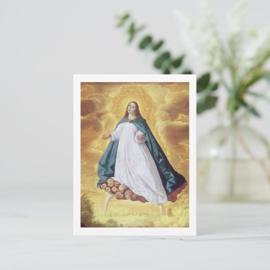 The Immaculate Conception, c.1628-30 (canvaの油) ポストカード (スタンド正面)