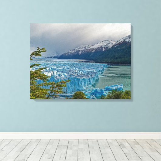 The impressive Perito Moreno Glacier キャンバスプリント (インサイチュ (ウッドフロア))