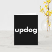 The Incognito Store _ Updog Dog Lover Funny - Blac カード (黄色い花)