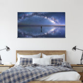 the Infinite Mirror - Salar de Uyuni Milky Way キャンバスプリント (インサイチュ (寝室))