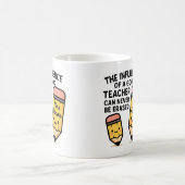 The Influence Of A Good Teacher Can Never Be Eras コーヒーマグカップ (中央)
