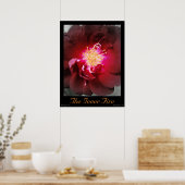 The Inner Fire - Red Rose写真ポスター ポスター (キッチン)