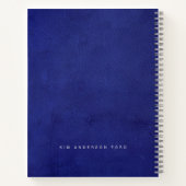 The Inquiry | Indigo Leather & Silver Graduation ノートブック (裏面)