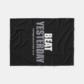 The Insre To Be Great Collection Beat Yesterday Co フリースブランケット (正面(横))