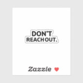 The Interface Shield | Don't Reach Out Technical  シール (シート)