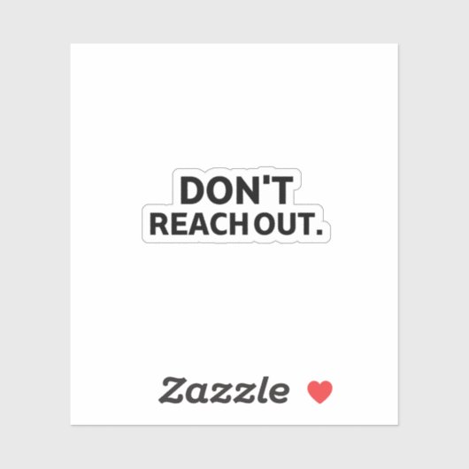 The Interface Shield | Don't Reach Out Technical  シール (シート)