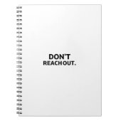 The Internal Ledger Don't Reach Out Professional ノートブック (正面)