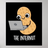 The Internut おもしろい Internet Peanut Pun Dark BG ポスター (正面)