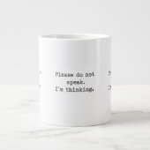 The Introvert's Code: Quiet Community ジャンボコーヒーマグカップ (正面)