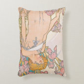 The Iris (1897) by Alphonseミュシャ アクセントクッション (正面(垂直))