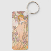 The Iris (1897) by Alphonseミュシャ キーホルダー (裏面)