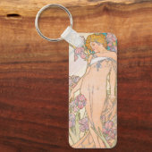 The Iris (1897) by Alphonseミュシャ キーホルダー (正面)