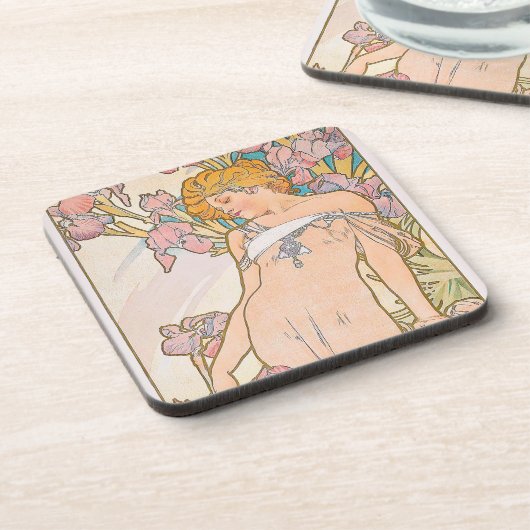 The Iris (1897) by Alphonseミュシャ コースター (左側)