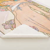 The Iris (1897) by Alphonseミュシャ シェルパブランケット (3/4)