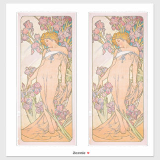 The Iris (1897) by Alphonseミュシャ シール