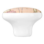 The Iris (1897) by Alphonseミュシャ セラミックノブ (側面)