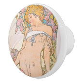 The Iris (1897) by Alphonseミュシャ セラミックノブ (右)