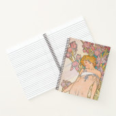 The Iris (1897) by Alphonseミュシャ ノートブック (内部)