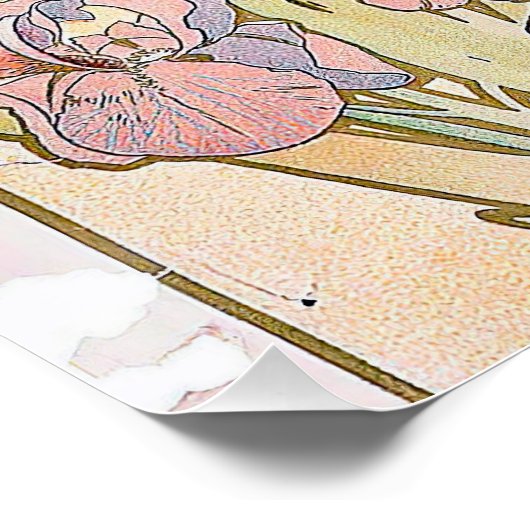 The Iris (1897) by Alphonseミュシャ ポスター (コーナー)