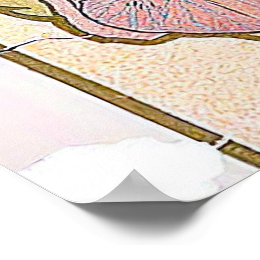 The Iris (1897) by Alphonseミュシャ ポスター (角)