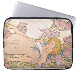 The Iris (1897) by Alphonseミュシャ ラップトップスリーブ