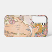 The Iris (1897) by Alphonseミュシャ Samsung Galaxyケース (裏面横)