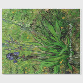 The Iris by Vanゴッホ。ヴィンテージフローラ油絵。 ラッピングペーパー (フラット)