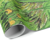 The Iris by Vanゴッホ。ヴィンテージフローラ油絵。 ラッピングペーパー (ロールコーナー)