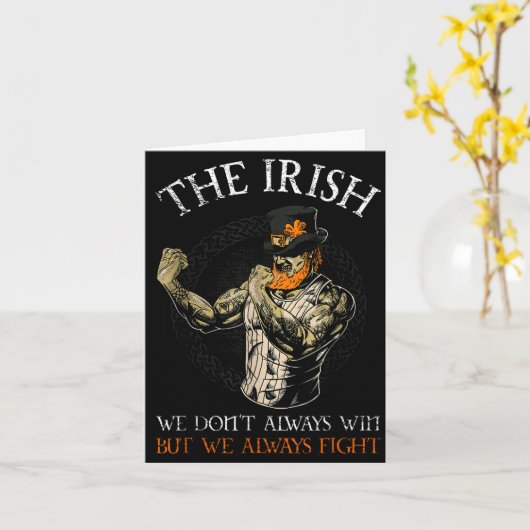 The Irish We Don't Always Win But We Always Fight  カード (黄色い花)
